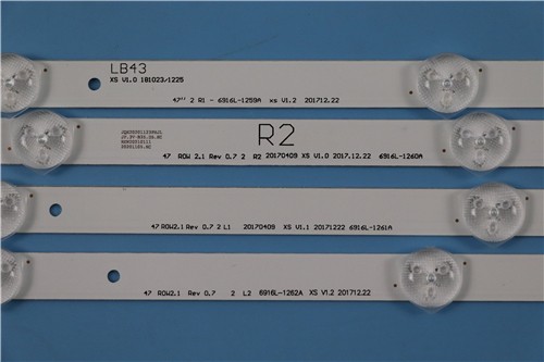 LG TV backlight strip 47'' ROW2.1 REV0.7 2 R1 TYPE47'' ROW2.1 REV0.7 2 R2 TYPE47'' ROW2.1 REV0.7 2 L1 TYPE47'' ROW2.1 REV0.7 2 L2 TYPE6916L-1259A-R16916L-1259A-R26916L-1259A-L16916L-1259A-L2for LG 4 - Image 1
